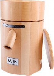 Moara pentru macinat cereale Milla Home 370 W 300 g/min Pietre de moara Carcasa din lemn masiv Maro