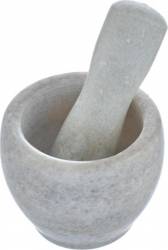 Mojar cu pistil din marmura Heinner, Diametru 10cm, Marmura naturala