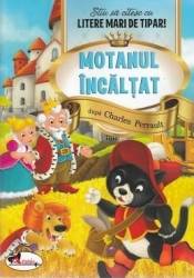 Motanul incaltat - Stiu sa citesc cu litere mari de tipar 