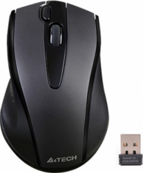 MOUSE A4tech PC sau NB wireless 2.4GHz optic 2000 dpi butoane/scroll 5/1 buton selectare viteza negru G9-730FX-BK include TV 0.18lei 