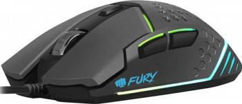 Mouse Fury Battler 6400dpi Optic USB cu fir Negru 