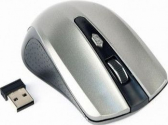 Mouse Wireless Gembird 4 butoane 1600dpi Negru cu Gri 
