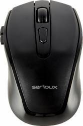 Mouse Wireless Serioux Pastel 600 Negru SRXM-PST600W-BK