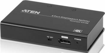 Multiplicator 4 porturi Aten Displayport 4K Negru 
