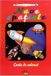 Nave spatiale - Carte de colorat 