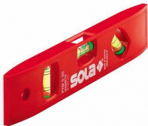 Nivela magnetica 20cm 3 bule PTM 5 20 SOLA Austria 