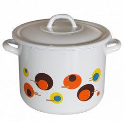Oala emailata cu capac Circle 22cm 6 7lt 