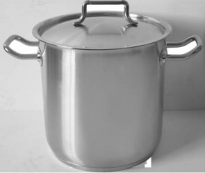Oala inox adanca HORECA-JUMBO 20x20cm 6 3lt cu capac 