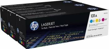 Pachet 3 tonere HP 131A Cyan Magenta Galben 