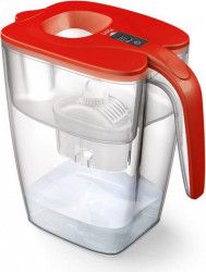 Pachet Cana Laica BIG Milano XXL 3.7 L Rosu + 4 cartuse filtrante de apa