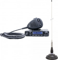 Pachet Statie radio CB PNI Escort HP 6500 ASQ + Antena CB PNI ML100