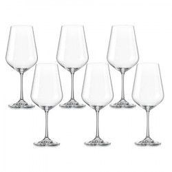 Pahar BOHEMIA CRISTAL SIESTA pentru vin rosu set 6 buc 500ml 