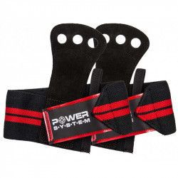 Palmare crossfit fitness gym tractiuni model PC marime universala negru/rosu 