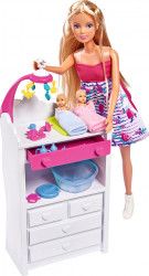 Papusa Simba Steffi Love Welcome Twins 29 cm cu accesorii 