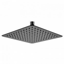 Para dus fixa superioara din inox ultra slim culoare negru mat patrata 30 30 cm