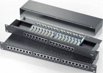 Patch Panel Roline FTP Cat.5e 24 porturi Negru 