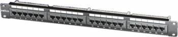 Patch Panel Roline UTP Cat.5e 24 porturi Negru 