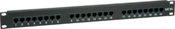 Patch Panel UTP Cat.5e 24 porturi negru Value
