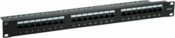 Patch Panel Value UTP Cat.6 24 porturi Negru 