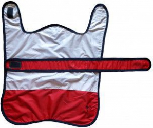 Pelerina impermeabila FIFI Euroanimode marimea 4XL 55 cm. alb - rosu 