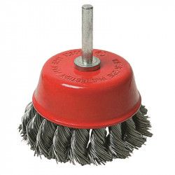 Perie tip cupa rotativa cu tija Raider 170109 diametru 75 mm 