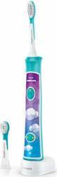 Periuta de dinti sonica electrica Philips HX6322-04 2 capete 8 etichete de personalizare Alb-Albastru