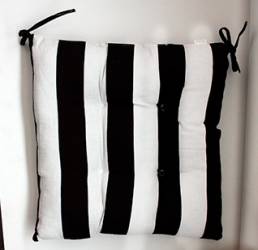 Pernuta pentru scaun alb negru 45x45cm MN0198804 
