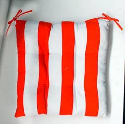 Pernuta pentru scaun alb orange 45x45cm MN0198807 