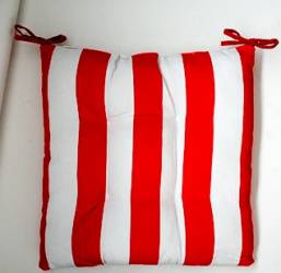 Pernuta pentru scaun alb rosie 45x45cm MN0198806 