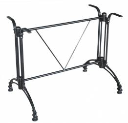 Picior baza din aluminiu pentru blat dreptunghilar culoare neagra 