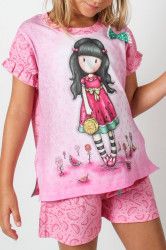Pijama copii cu tricou Gorjuss - Every Summer has a Story scurta bumbac 8 ani 