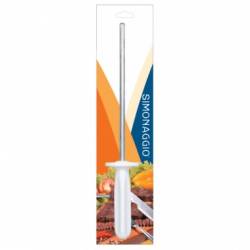 Pila de ascutit cutite 19 5cm SIMONAGGIO CHURRASCO cu maner alb MN015530 