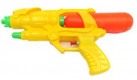 Pistol plastic apa galben 