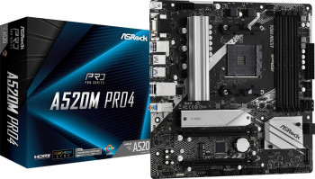 Placa de baza ASRock A520M PRO4, AMD A520, AM4, mATX 