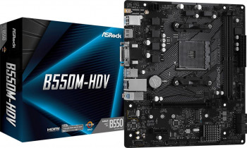 Placa de baza ASROCK B550M-HDV DDR4 Socket AMD AM4 Micro ATX