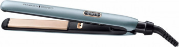 Placa de indreptat parul Remington Shine Therapy PRO S9300 Invelis ceramic cu ulei de Argan Albastru Auriu 