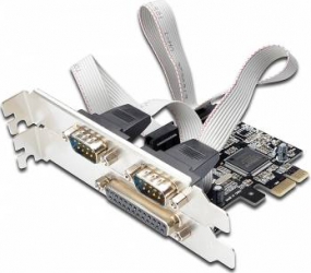 Placa PCI EXPRESS - Serial 2 p + Paralel 1 p Digitus 