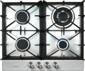 Plita incorporabila Samus PSG-64SX7 Aprindere electrica 4 arzatoare Inox 