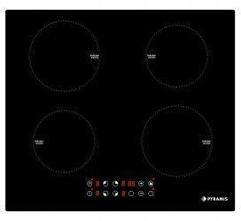 Plita inductie Pyramis 58IND910 4 zone de gatit 9 trepte de putere Touch Control Timer Negru 