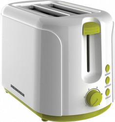 Prajitor de paine Heinner Charm TP-750GR 750W 6 nivele de rumenire Oprire automata 3 functii Alb-Verde 