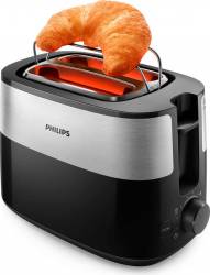 Prajitor de paine Philips Daily Collection HD251690 2 felii 830W Negru-Argintiu