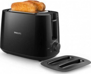 Prajitor de paine Philips Daily Collection Toaster HD2582/90 2 felii 900 W Negru