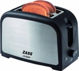 Prajitor de paine Zass ZST 02 750W 2 felii Tavita frimituri Finisaj Inox 