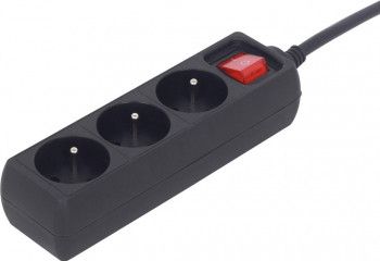 Prelungitor Gembird EG-PSU3F-01 3 x Prize Schuko 0.6m Negru 