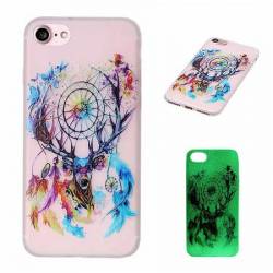 Protectie spate fosforescenta pentru iPhone 7 capac de protectie husa de protectie bumper dream catcher BBL210 