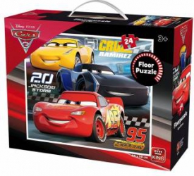 Puzzle de podea 24 piese Cars 3 