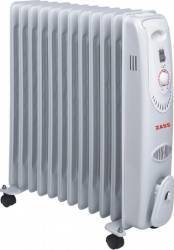 Radiator electric cu ulei Zass ZR 12 C 2500W Termostat reglabil Alb