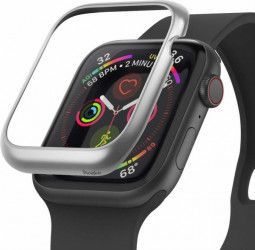Rama ornamentala otel inoxidabil Ringke Apple Watch 4 42mm Argintiu mat 