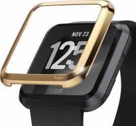 Rama ornamentala otel inoxidabil Ringke Fitbit Versa Auriu Perlat 