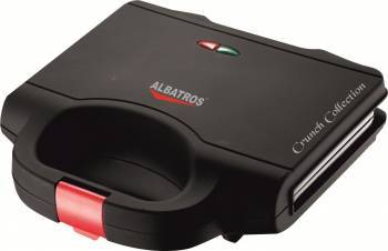 Sandwich maker Albatros S2B-750 750 W Picioruse anti-alunecare Negru 